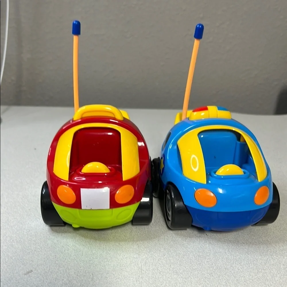 Vibrant Red and Blue Toy Cars Set
